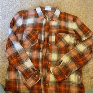 orange fall flannel